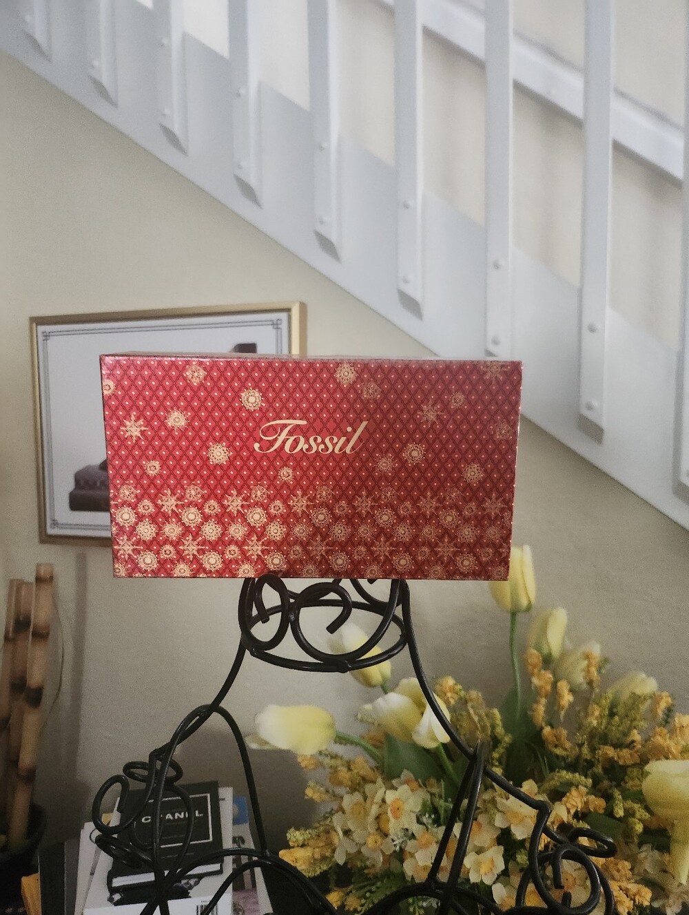 Fossil leather wallet & box - Picture 2 of 6